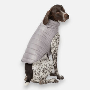 Top Paw Gray Puffer Dog Jacket Vest Size XL Winter Walking Exercise‎